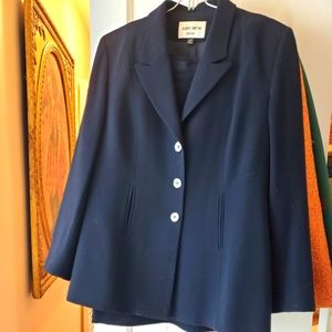 Navy Blue Skirt Suit Petite
